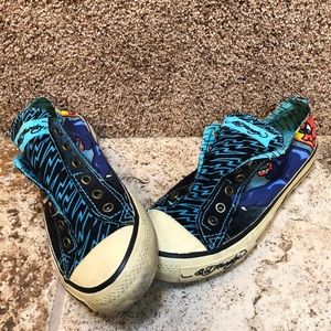Ed Hardy Distressed Sneakers